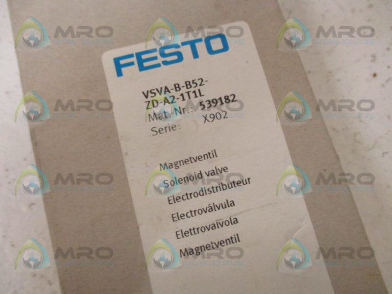 FESTO VSVA-B-B52-ZD-A2-1T1L SOLENOID VALVE NSMP