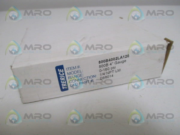 TRERICE 800B4002LA120 GAUGE 160PSI NSMP