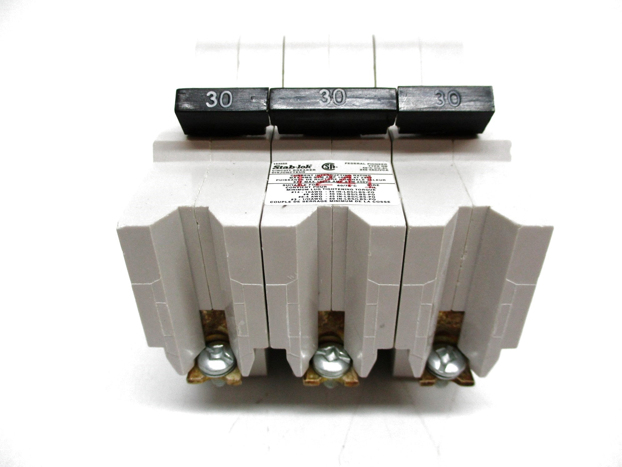 FEDERAL PIONEER NB3P30 30A 240VAC NSMP
