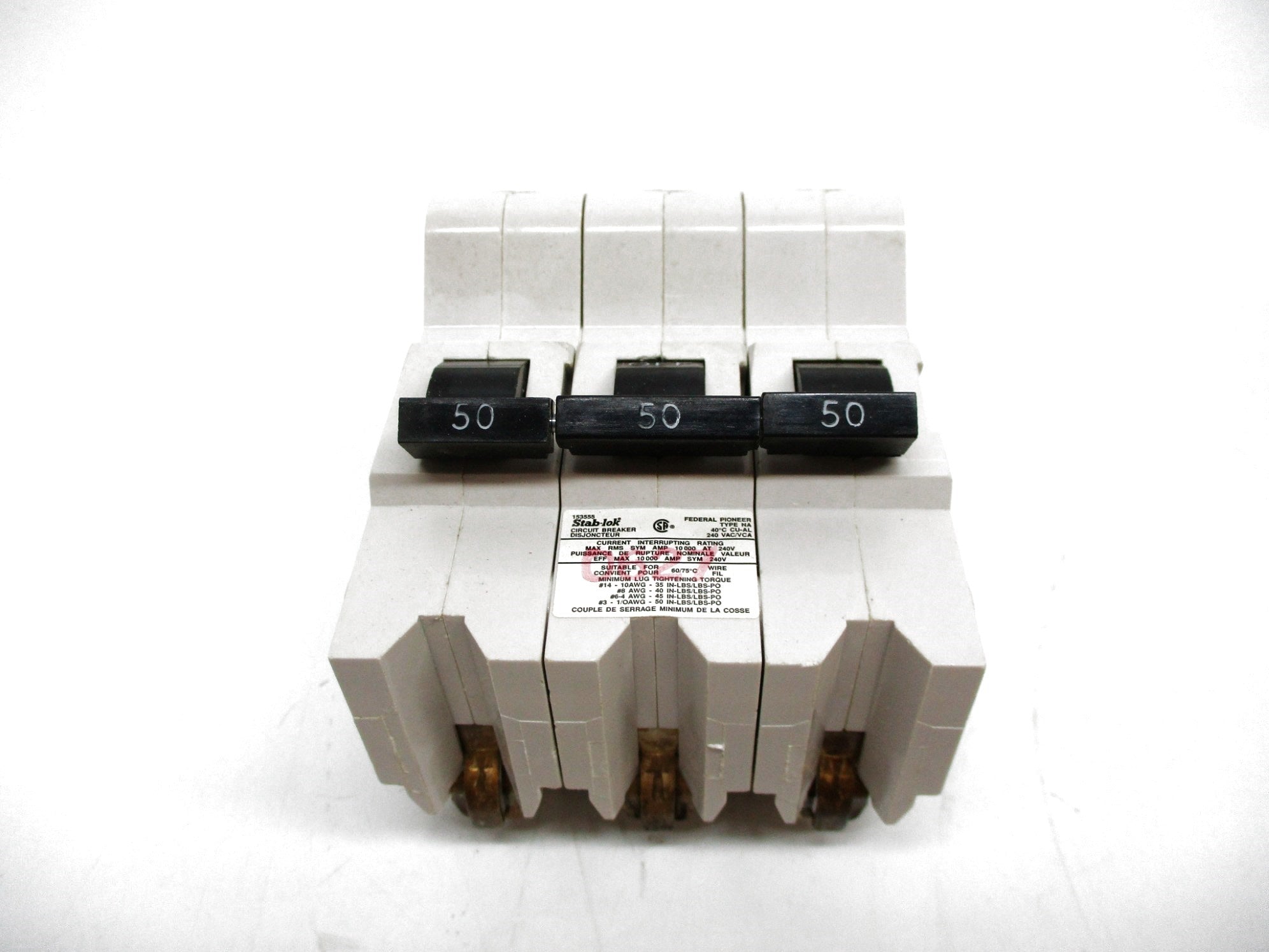 FEDERAL PIONEER NA3P50 50A 240VAC NSMP