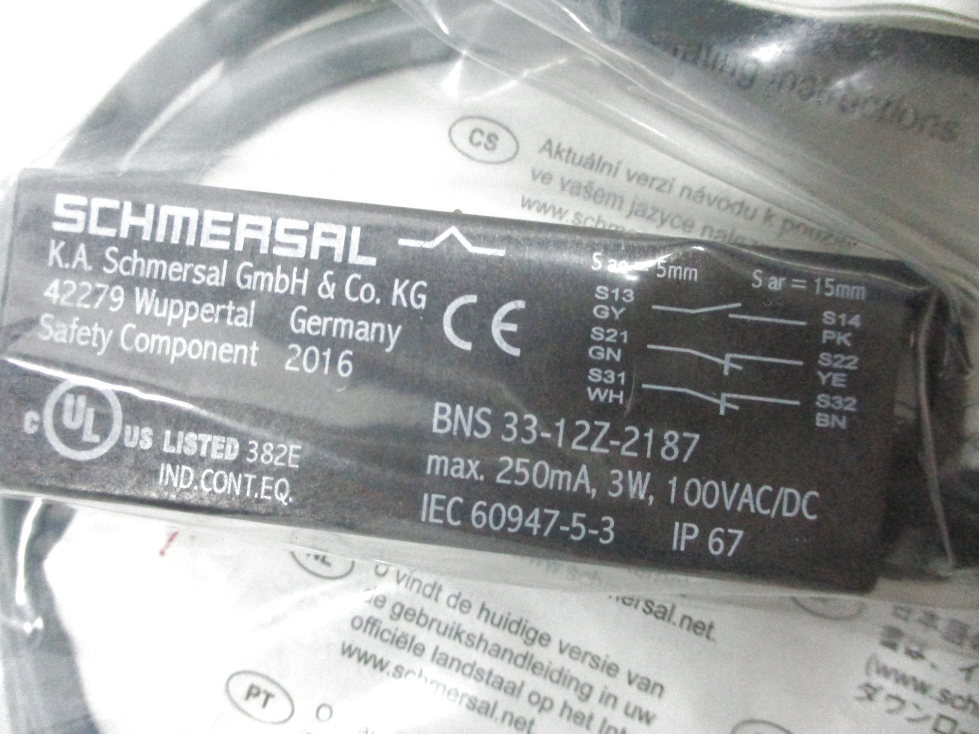 SCHMERSAL BNS33-12Z-2187 101128195 NSMP