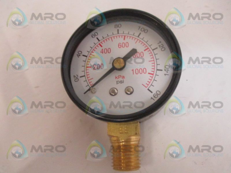 GRAINGER 5WZ22 GAUGE 160PSI 2" NSMP
