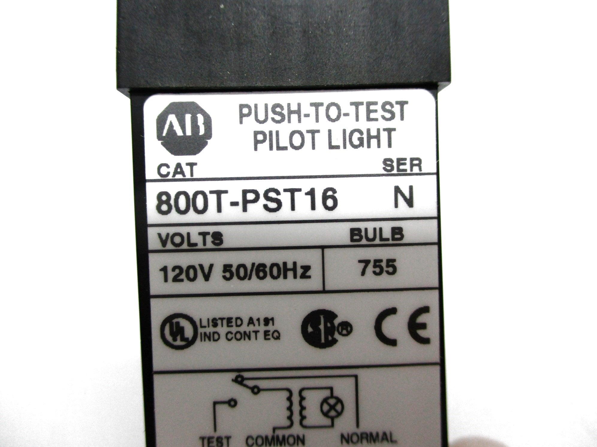 ALLEN BRADLEY 800T-PST16 SER. N (AS PICTURED) NSNP