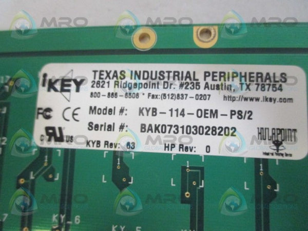 IKEY KYB-114-OEM-PS2 KEYBOARD (AS PICTURED) UNMP