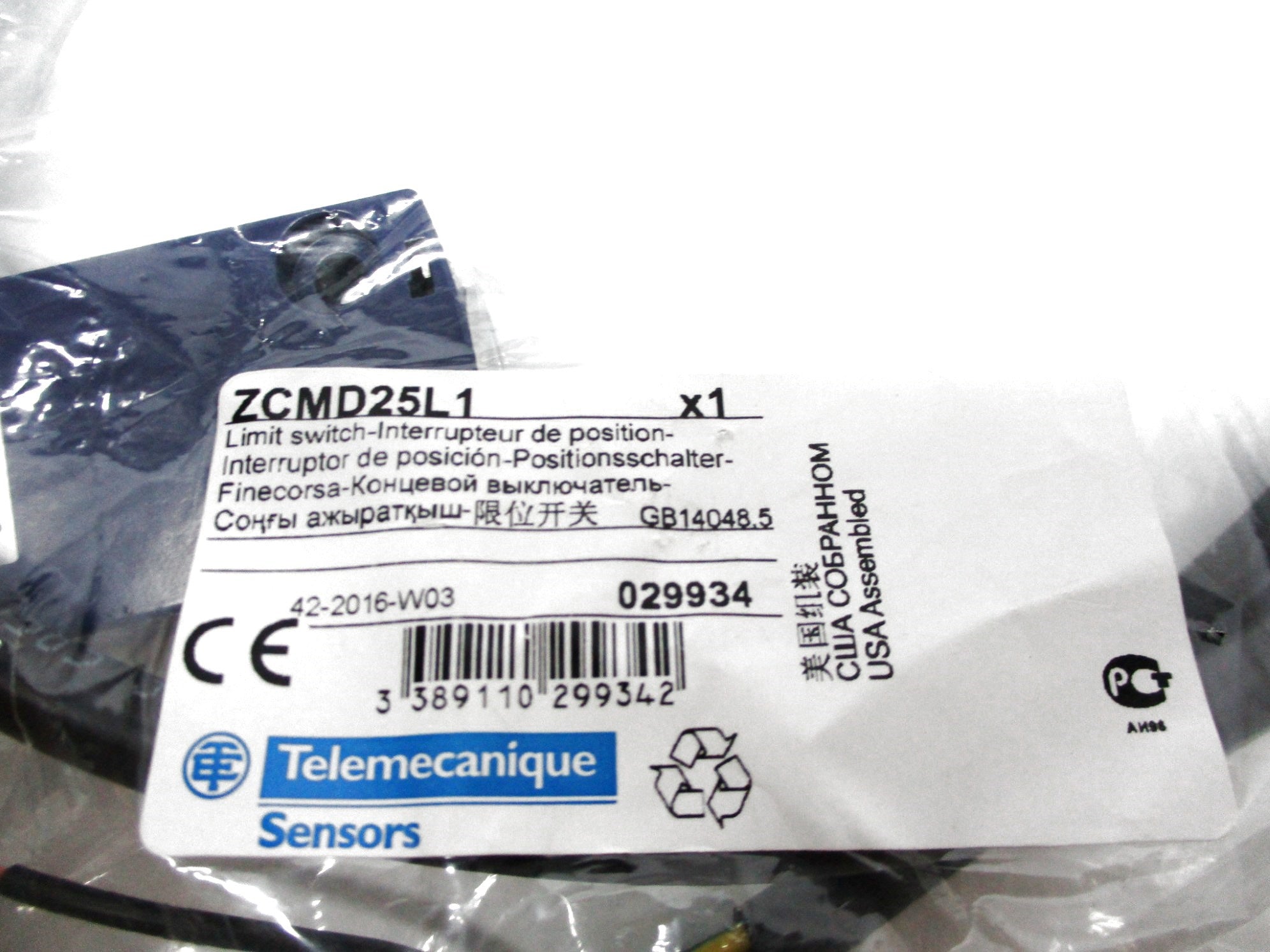 TELEMECANIQUE ZCMD25L1 NSMP