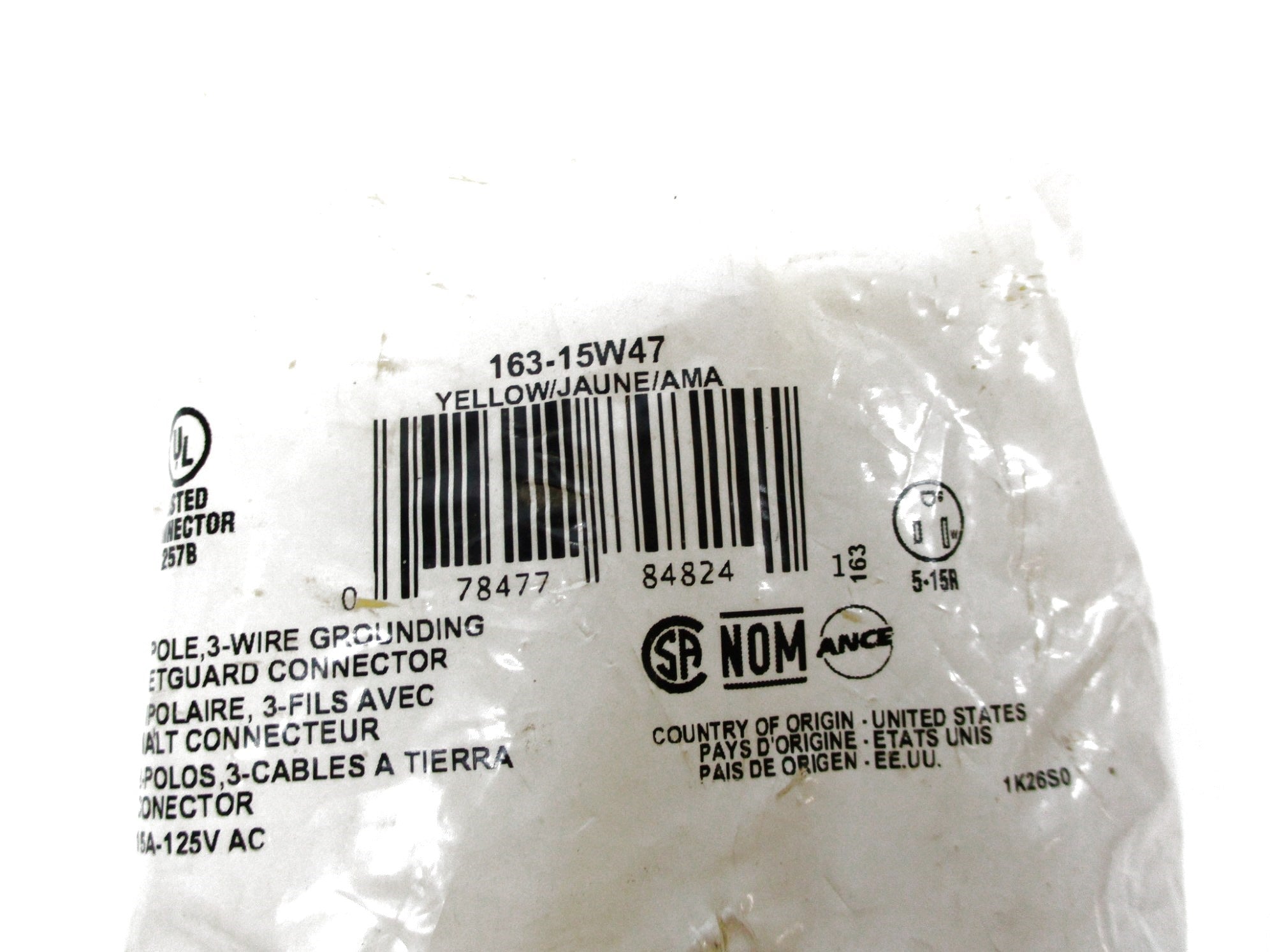 LEVITON 163-15W47 125V 15A NSMP