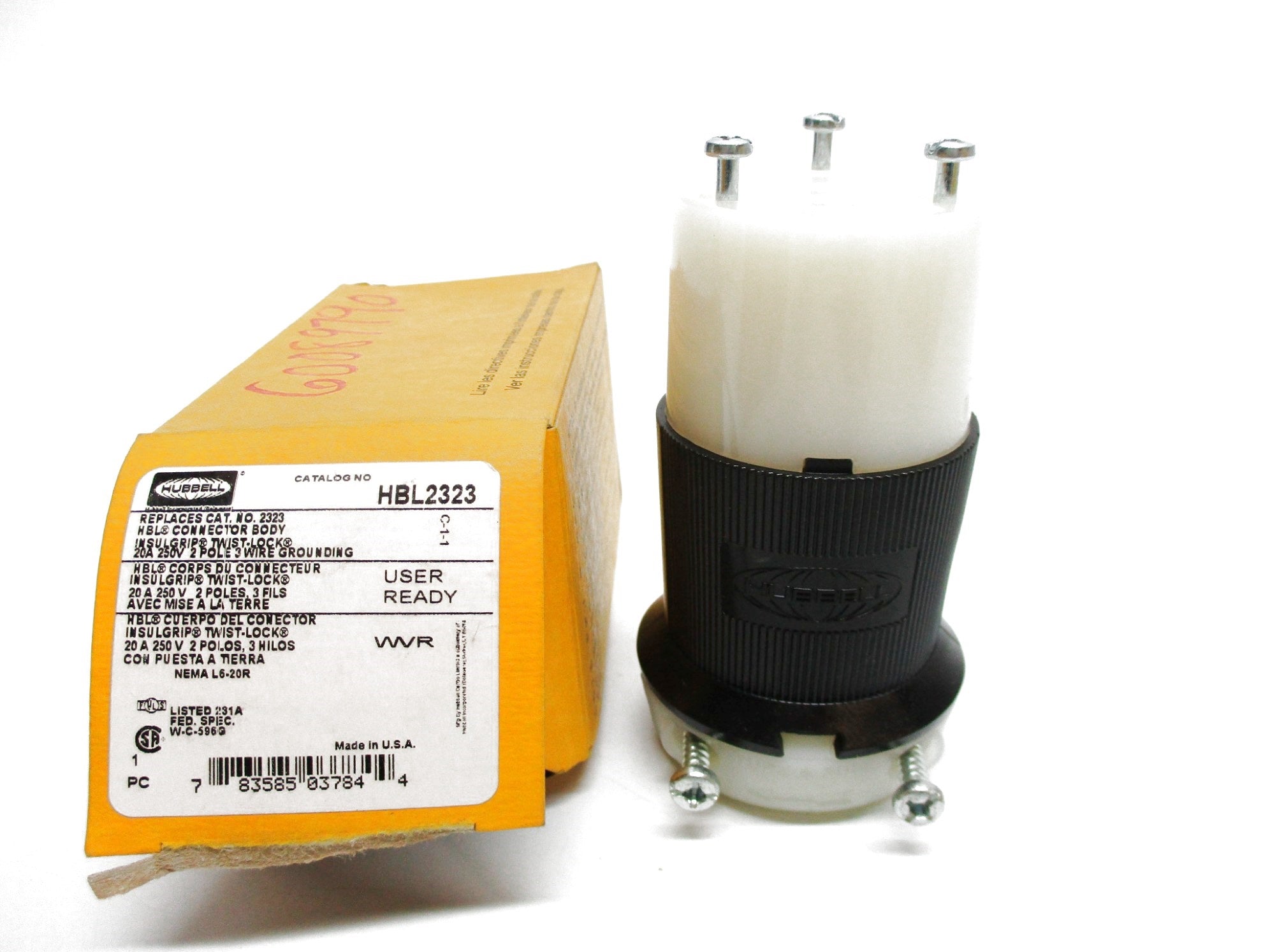 HUBBELL HBL2323 250V 20A NSMP