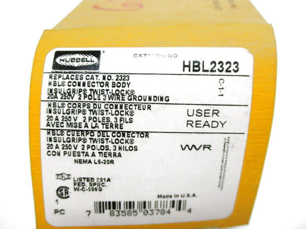 HUBBELL HBL2323 250V 20A NSMP