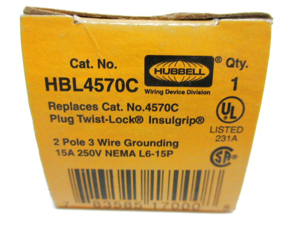 HUBBELL HBL4570C 250V 15A NSMP