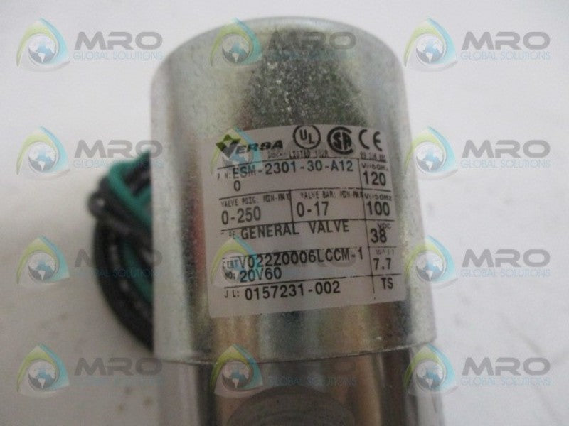 VERSA VALVE ESM-2301-30-A120 valve 120V NSNP