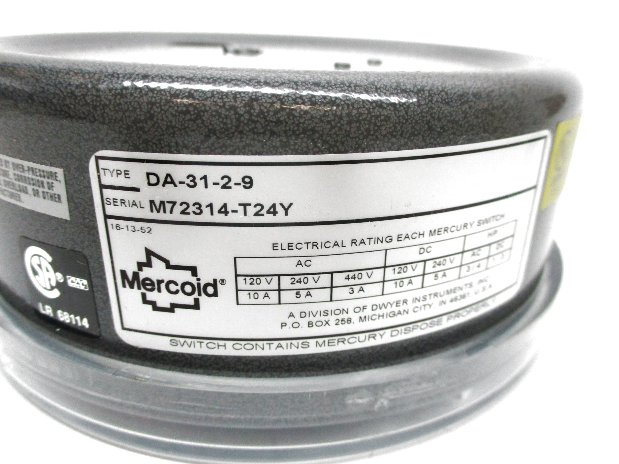 MERCOID DA-31-2-9 440VAC 3A NSMP