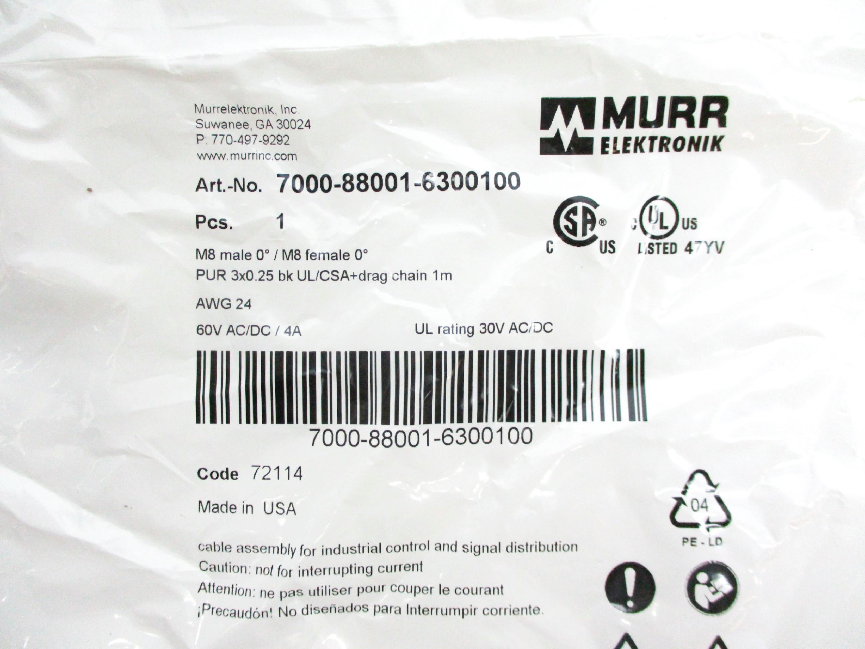 MURR ELEKTRONIK 7000-88001-6300100 NSMP