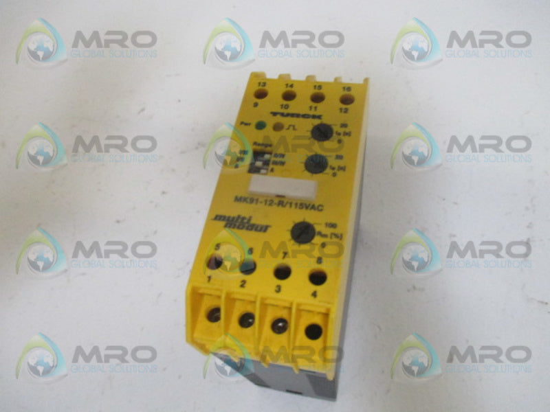 TURCK MK91-12-R/115VAC MULTI MODULE SAFETY INPUT SIGNAL  UNMP