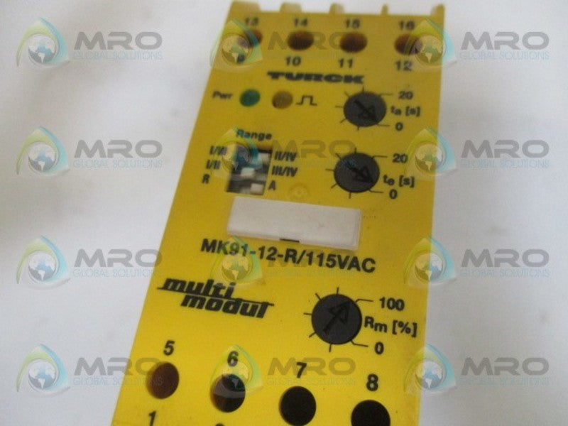 TURCK MK91-12-R/115VAC MULTI MODULE SAFETY INPUT SIGNAL  UNMP