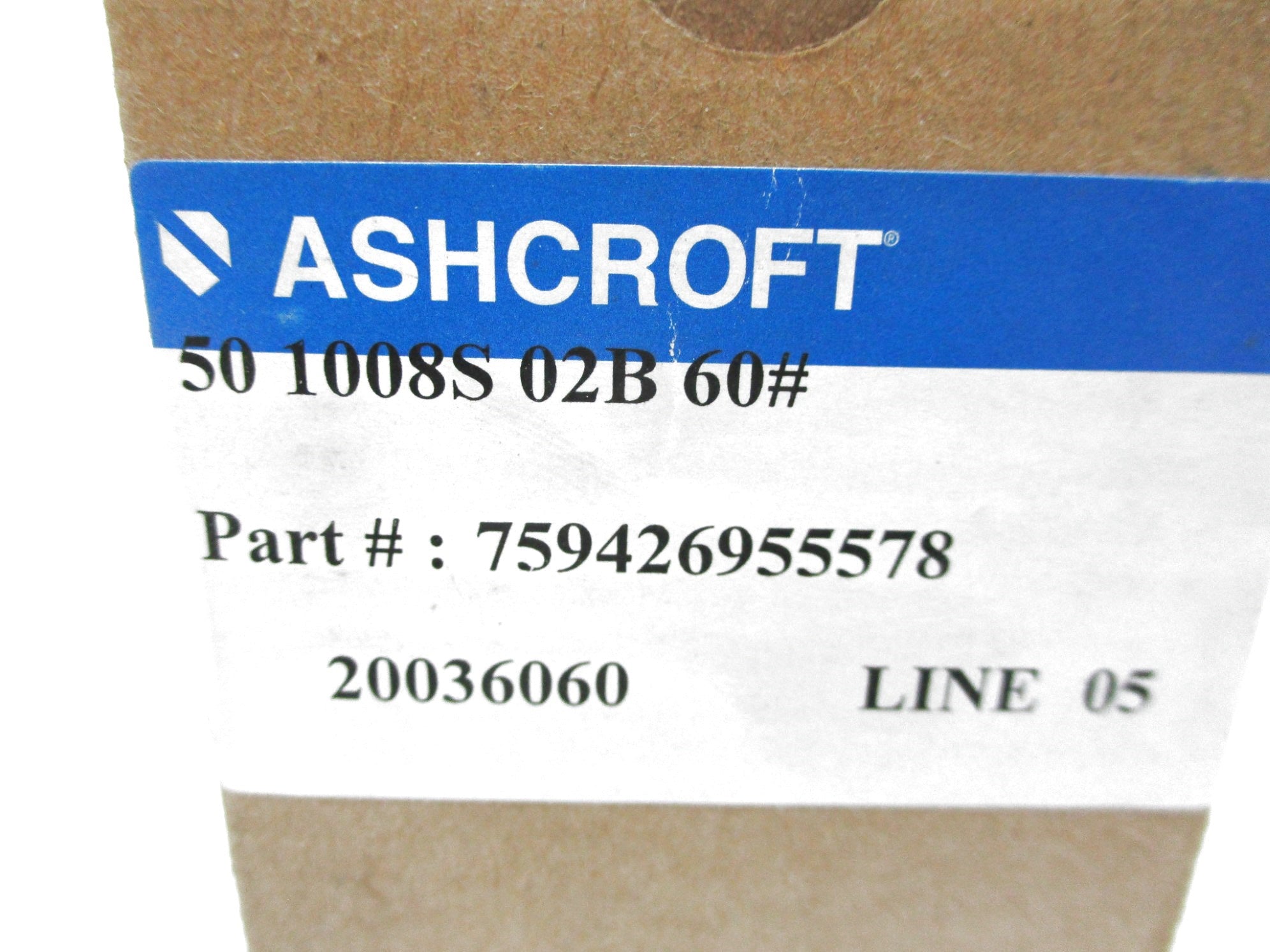 ASHCROFT 501008S02B60# NSMP