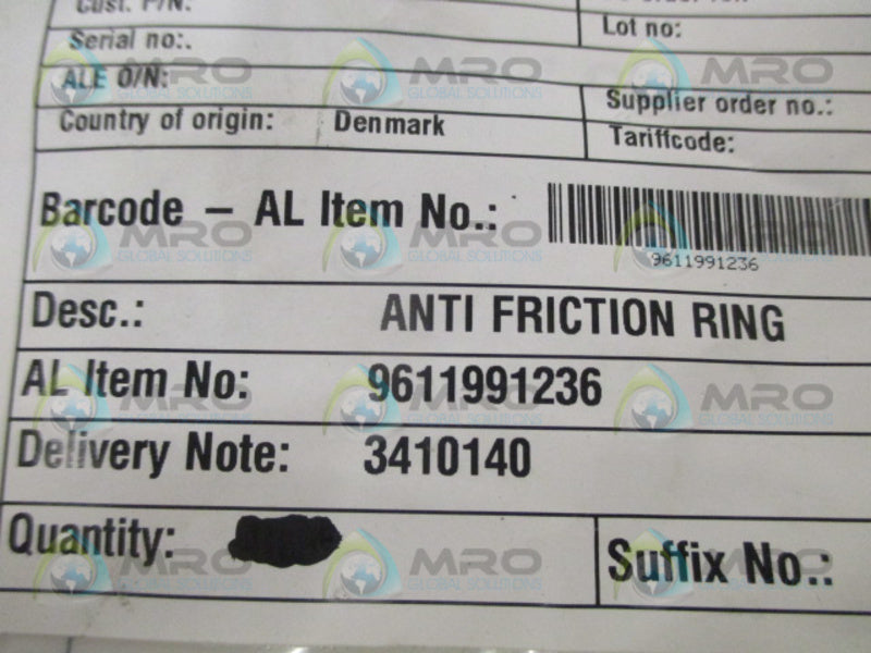 ALFA LAVAL 9611991236 ANTI-FRICTION RING NSNP