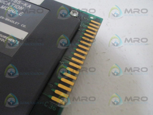 ALLEN BRADLEY 1785-KA SER. A F/W B COMMUNICATION ADAPTER MODULE UNMP