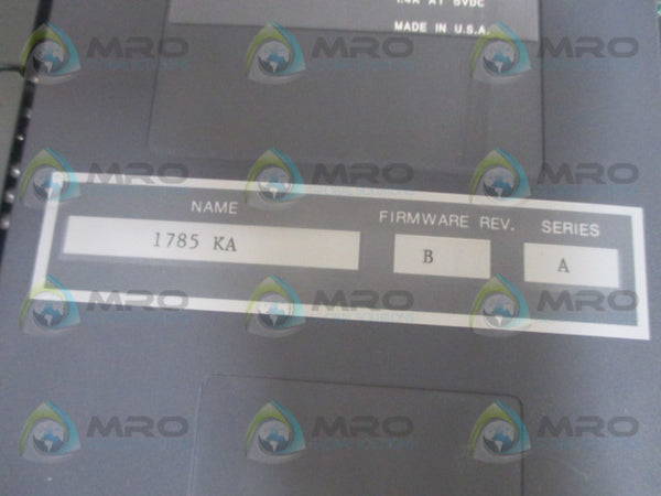 ALLEN BRADLEY 1785-KA SER. A F/W B COMMUNICATION ADAPTER MODULE UNMP