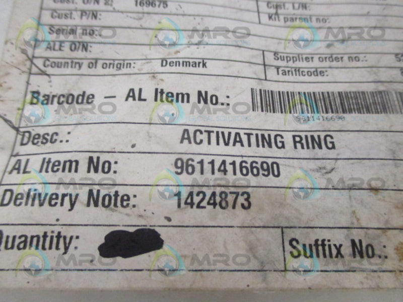 ALFA LAVAL 9611416690 ACTIVATING RING NSNP