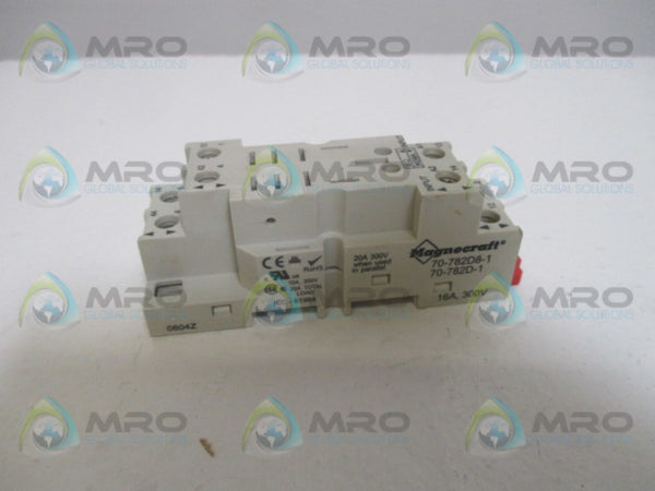 MAGNECRAFT 70-782D8-1 RELAY SOCKET  UNMP