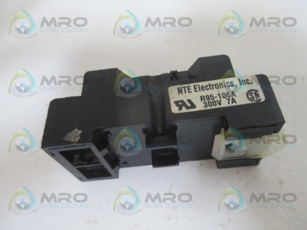 NTE ELECTRIC R95-106A RELAY SOCKET UNMP