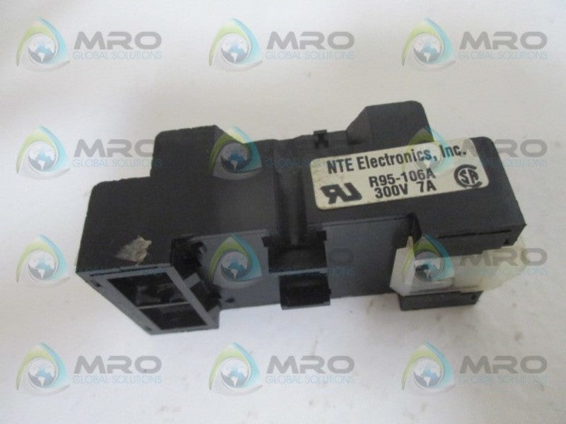 NTE ELECTRIC R95-106A RELAY SOCKET UNMP