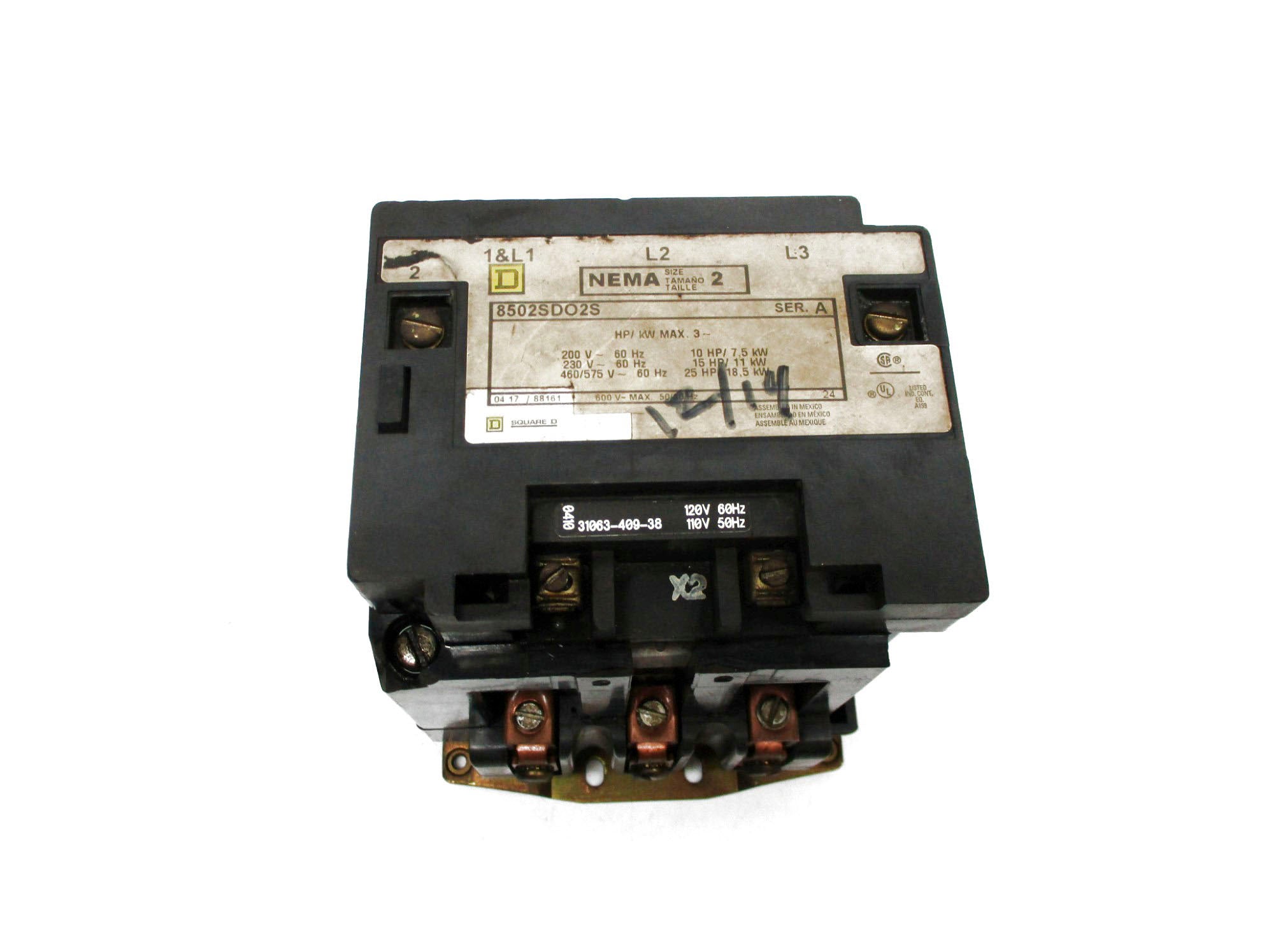 SQUARE D 8502SDO2V02S 110/120V (AS PICTURED) UNMP