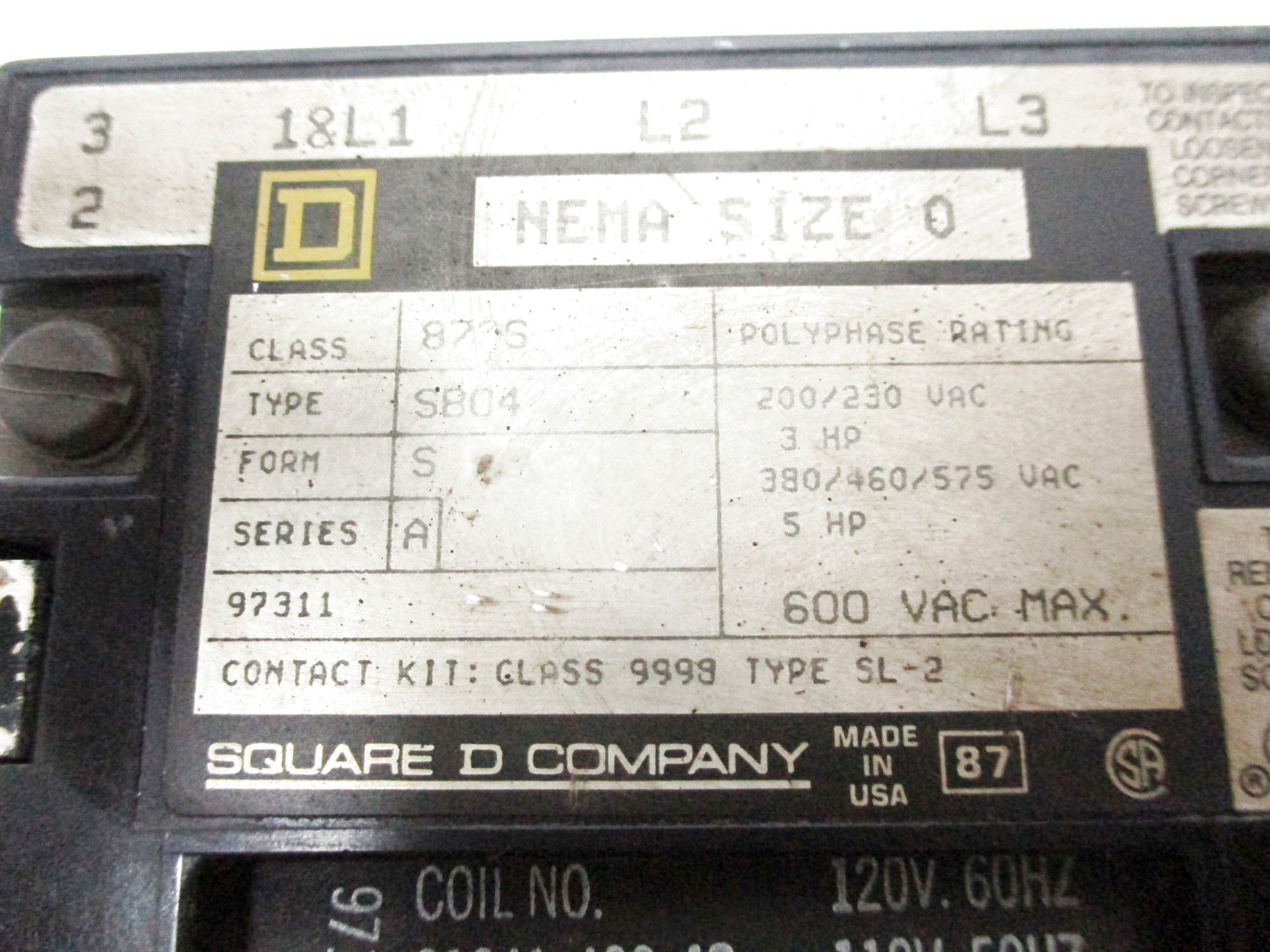 SQUARE D 8736SBO4S SER. A (AS PICTUED) UNMP