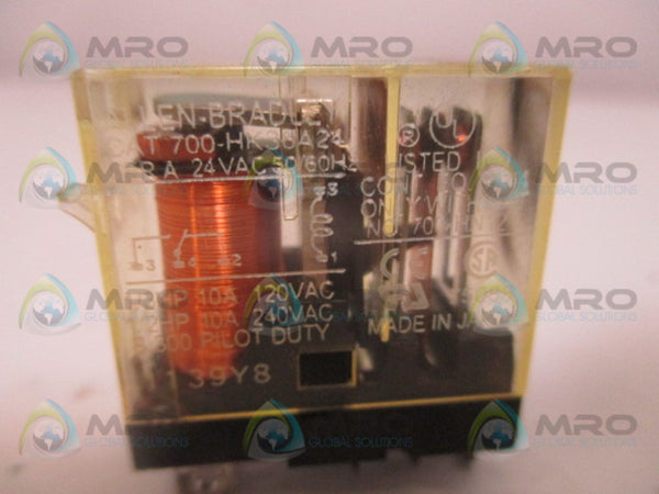 ALLEN BRADLEY 700-HK36A24 SER. A RELAY 24VAC UNMP