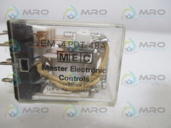 MEC GM-4PDT-48A RELAY 48VAC UNMP