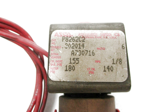 ASCO P8262C2 120/60 110/50 180PSI UNMP