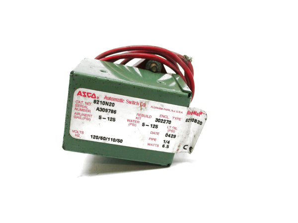 ASCO 8210N20 120/60 110/50 5-125PSI UNMP