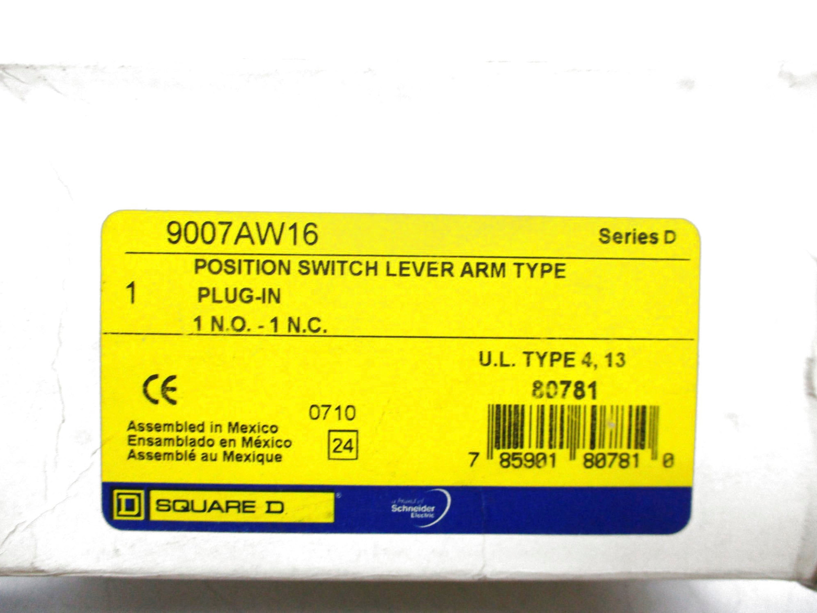 SQUARE D 9007AW16 SER. D 600V 40A NSMP