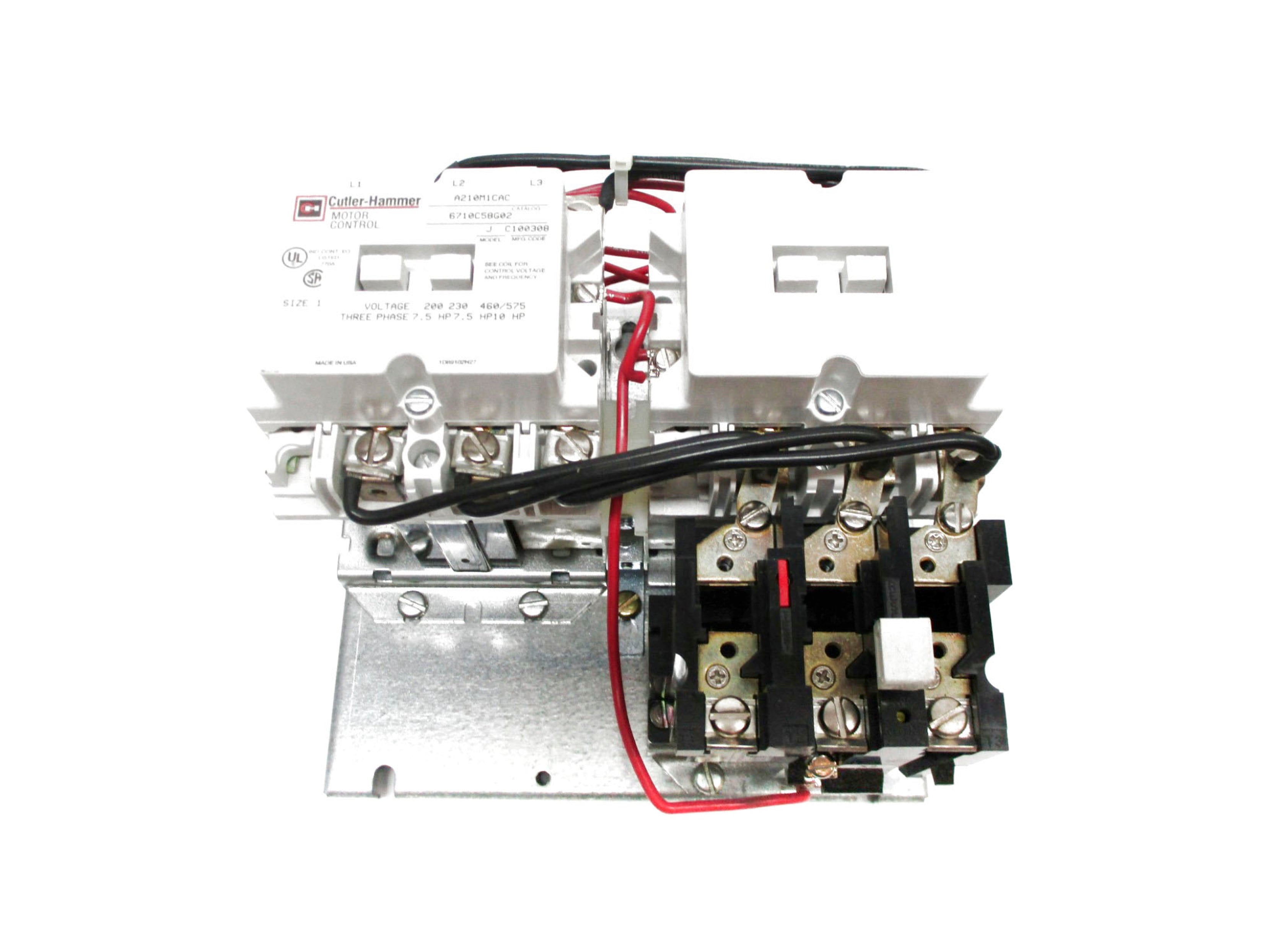 CUTLER HAMMER A210M1CAC 6710C58G02 110/120V NSNP