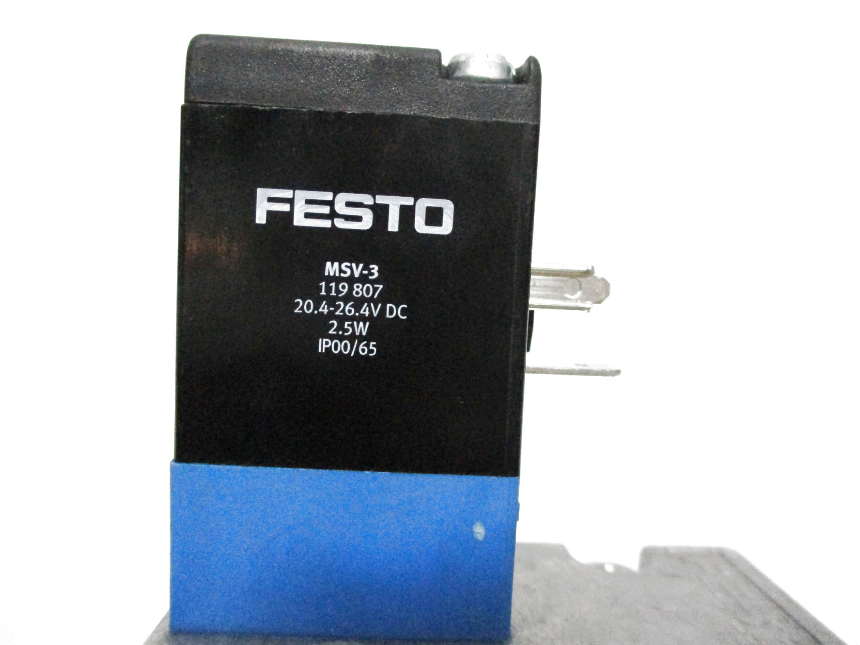 FESTO MVH-5/3G-3/8-B 20.4-26.4VDC UNMP