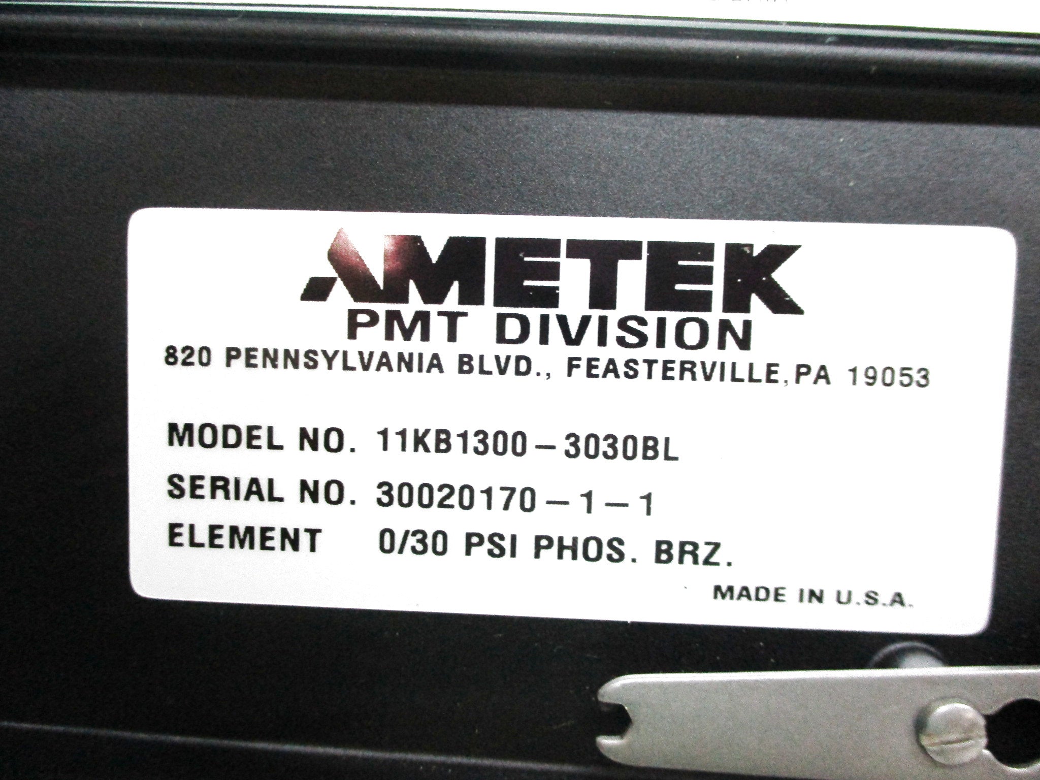 AMETEK 11KB1300-3030BL UNMP