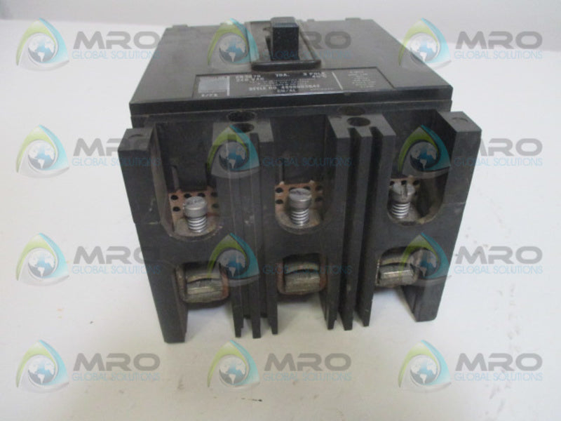 WESTINGHOUSE EB3070 CIRCUIT BREAKER 70A UNMP