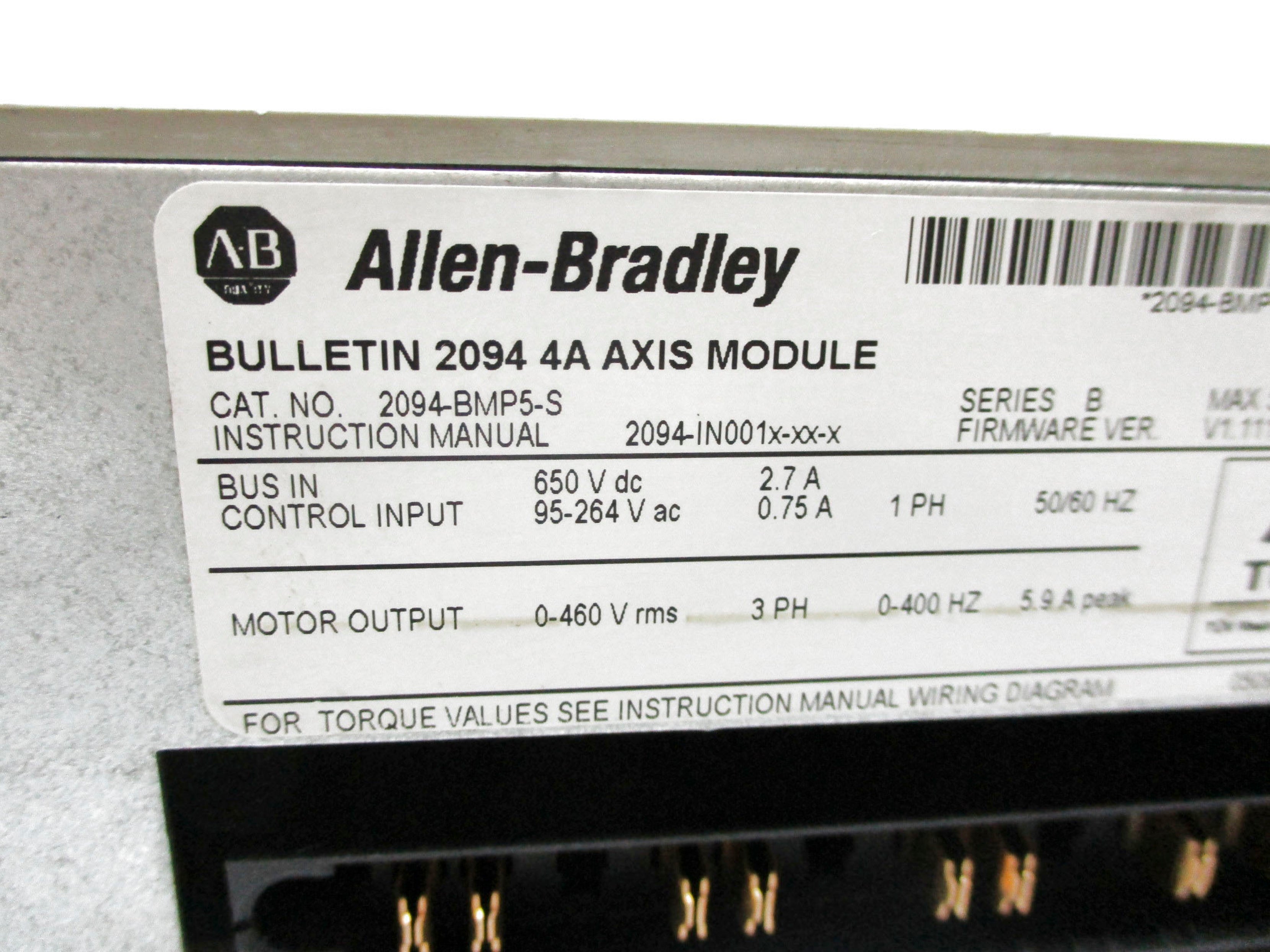 ALLEN BRADLEY 2094-BMP5-S SER. B F/W 1.111 (AS PICTURED) UNMP