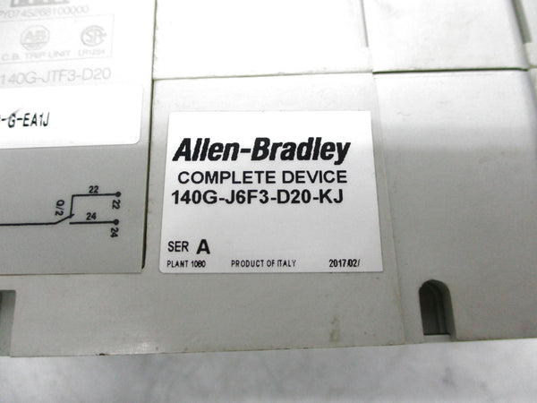 ALLEN BRADLEY 140G-J6F3-D20-KJ SER. A 200/2000A UNMP