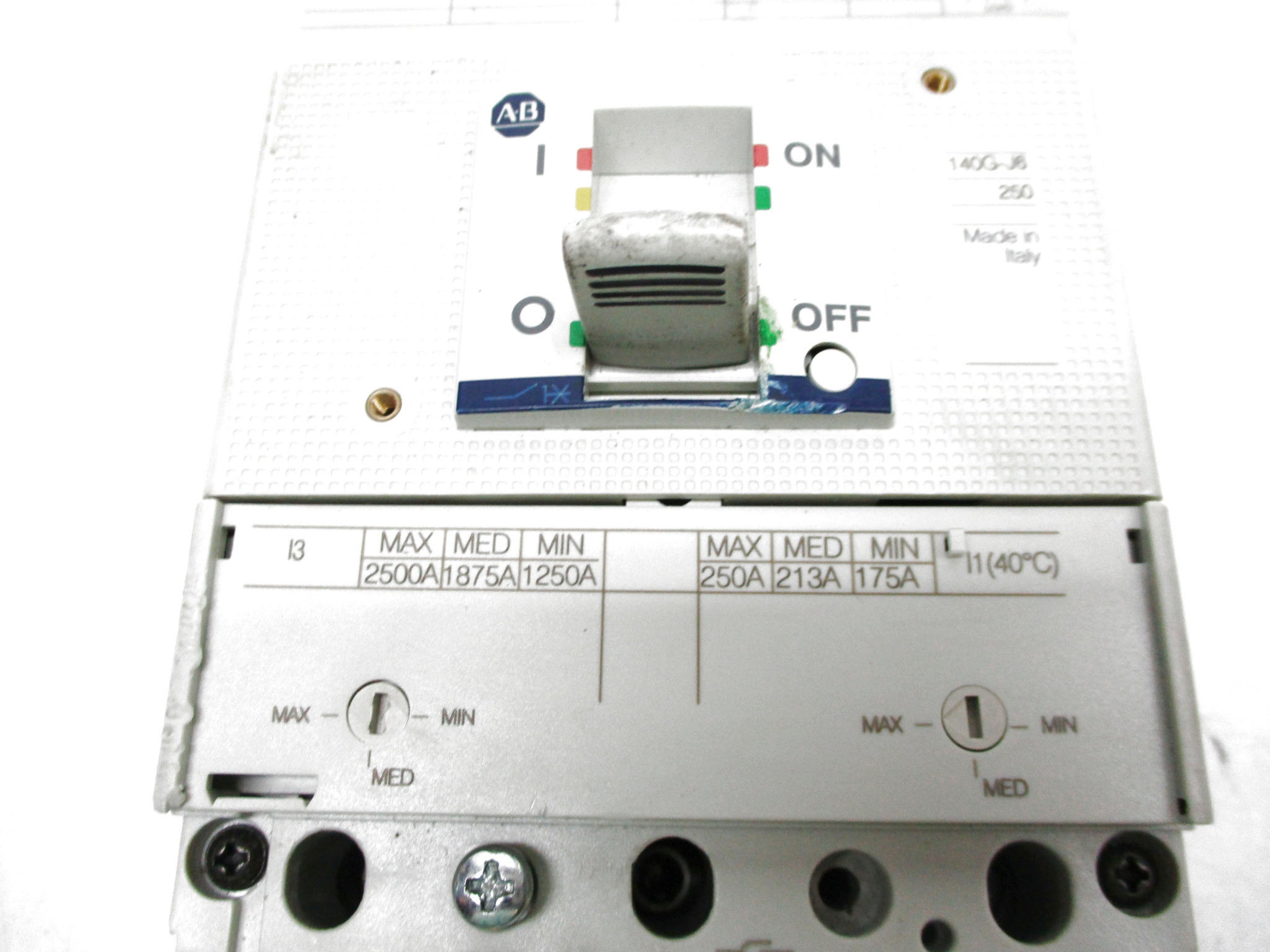 ALLEN BRADLEY 140G-J6F3-D25-KJ SER. A 250/2500A UNMP