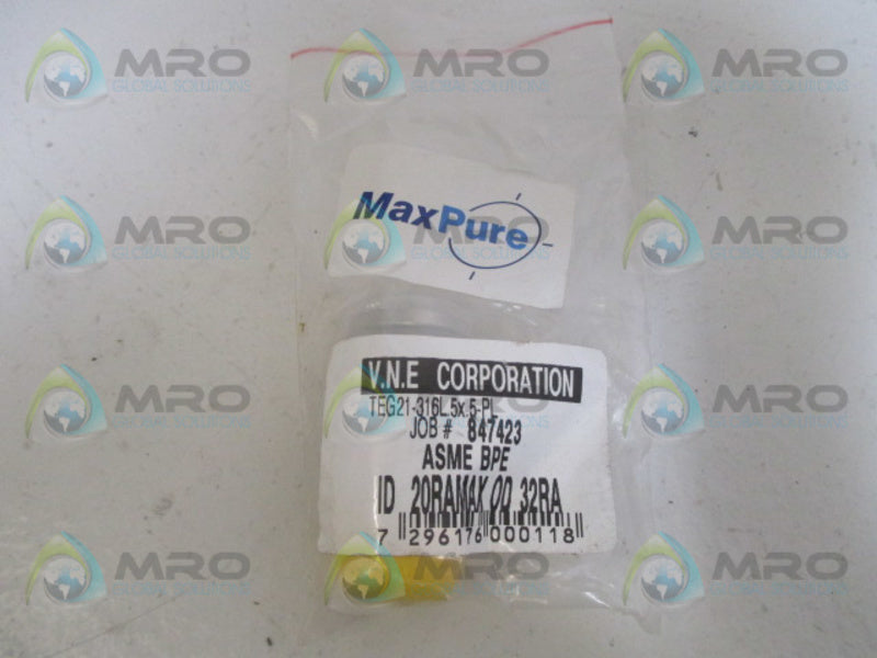 V.N.E. TEG21-316L.5X5-PL CLAMP FITTING 3/4"  NSMP