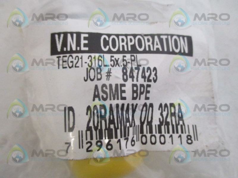 V.N.E. TEG21-316L.5X5-PL CLAMP FITTING 3/4"  NSMP