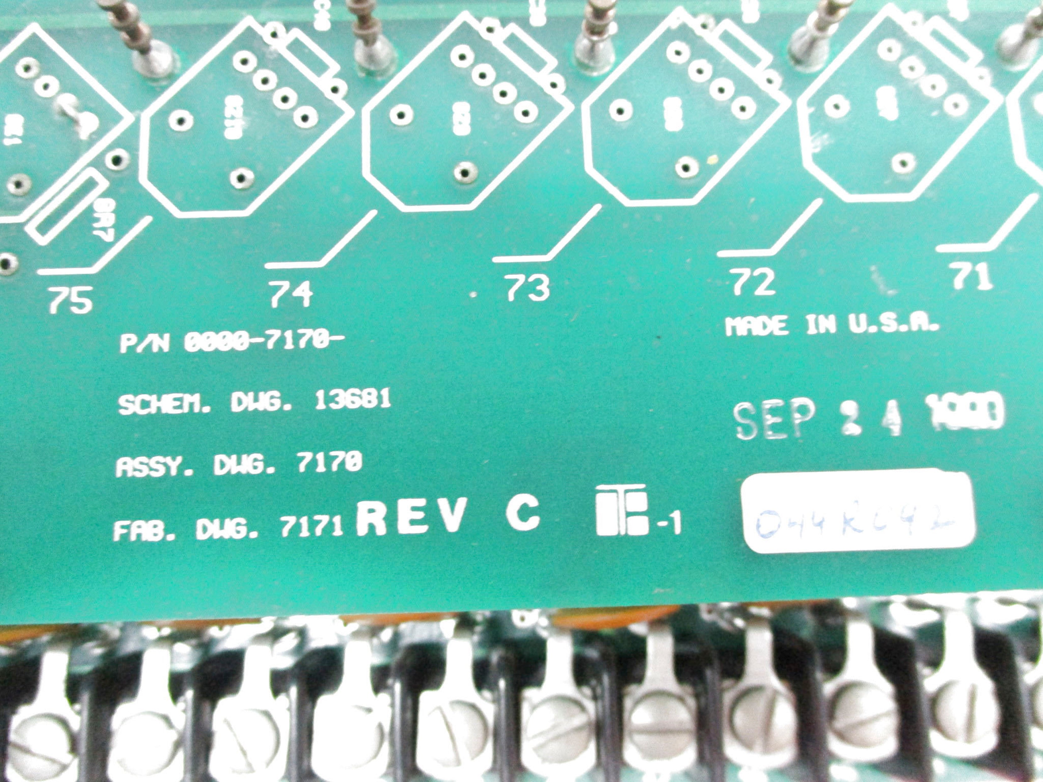 ROSS HILL CONTROLS 0000-7504-00 UNMP