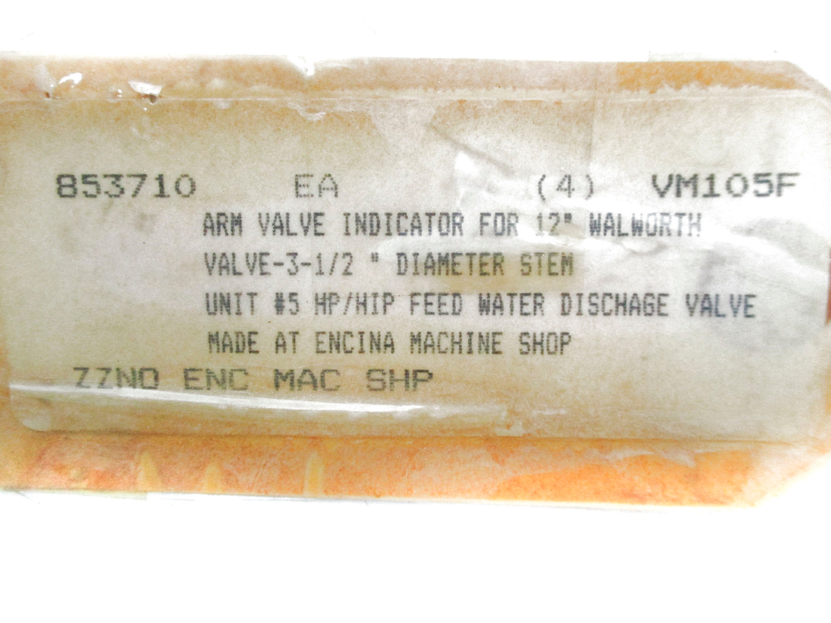 VALVE 853710 UNMP