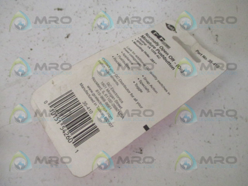 GC ELECTRICS 35-410 MINIATURE PUSHBUTTON NSMP