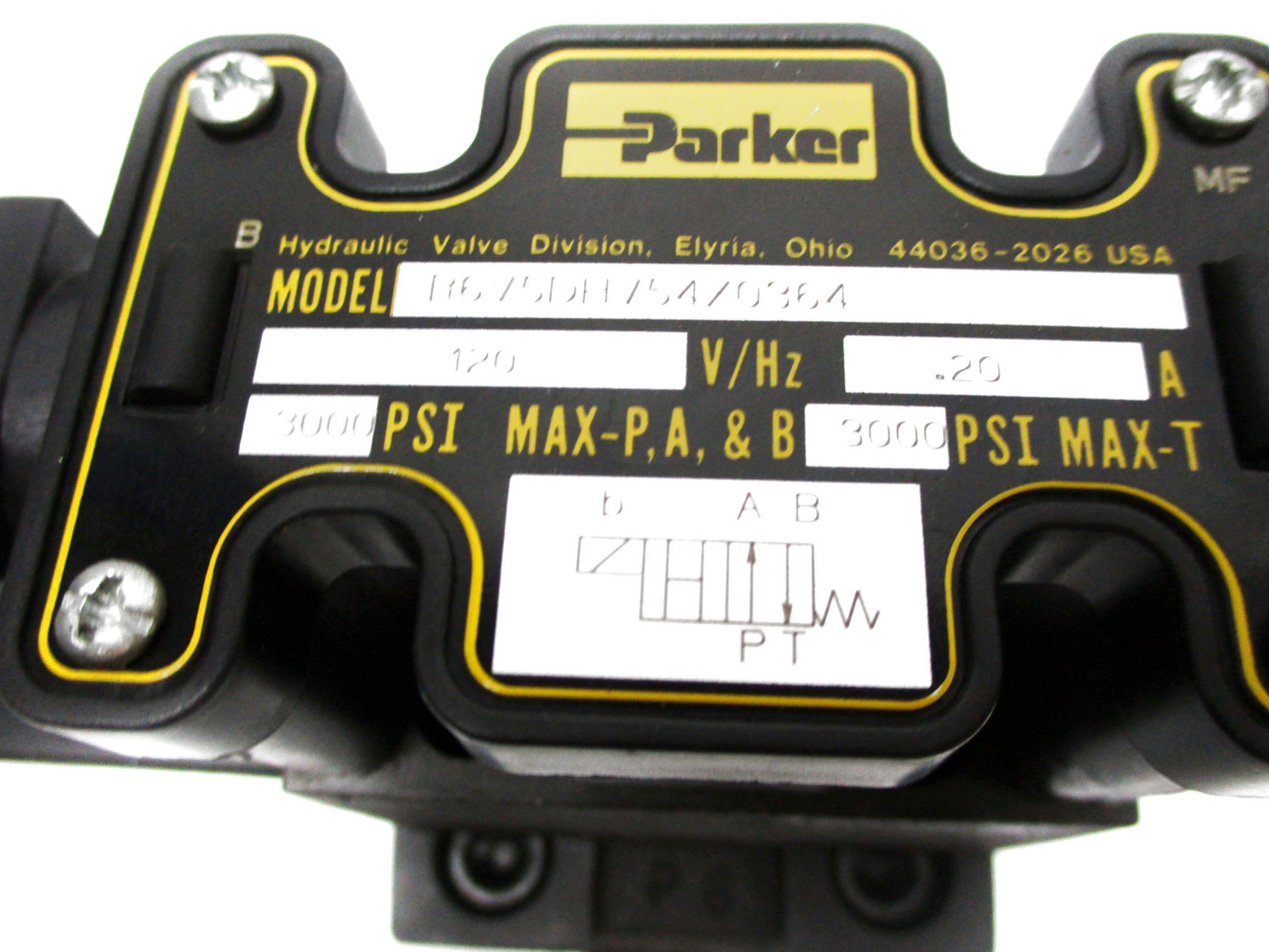 PARKER R6V5DHV54X0364 120V 3000PSI (AS PICTURED) NSNP