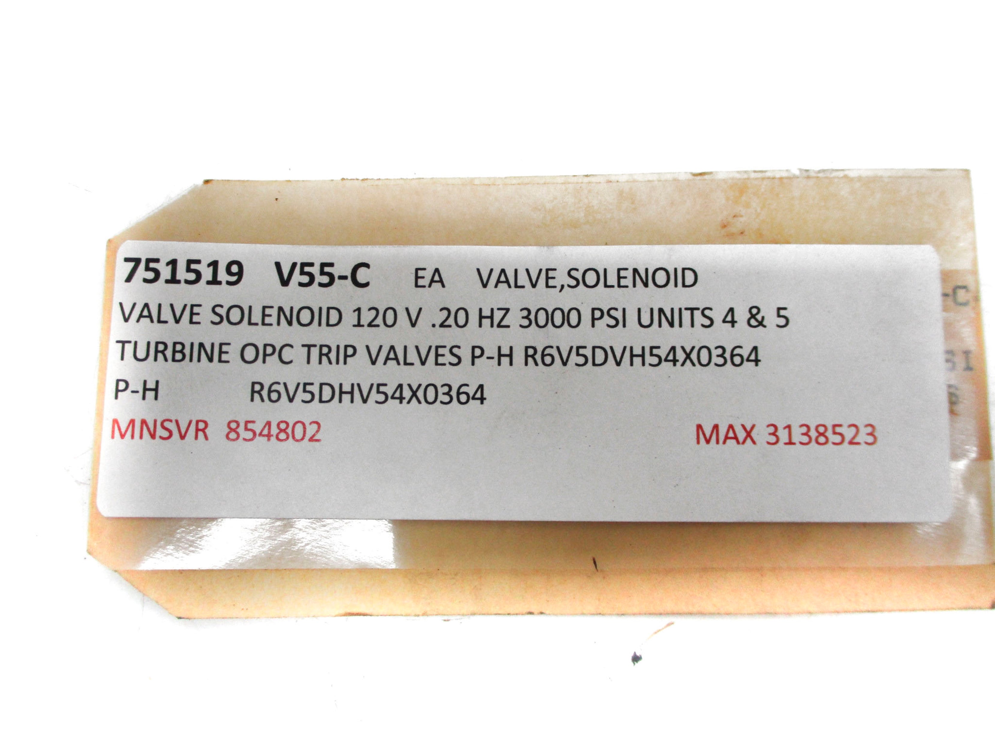 PARKER R6V5DHV54X0364 120V 3000PSI (AS PICTURED) NSNP