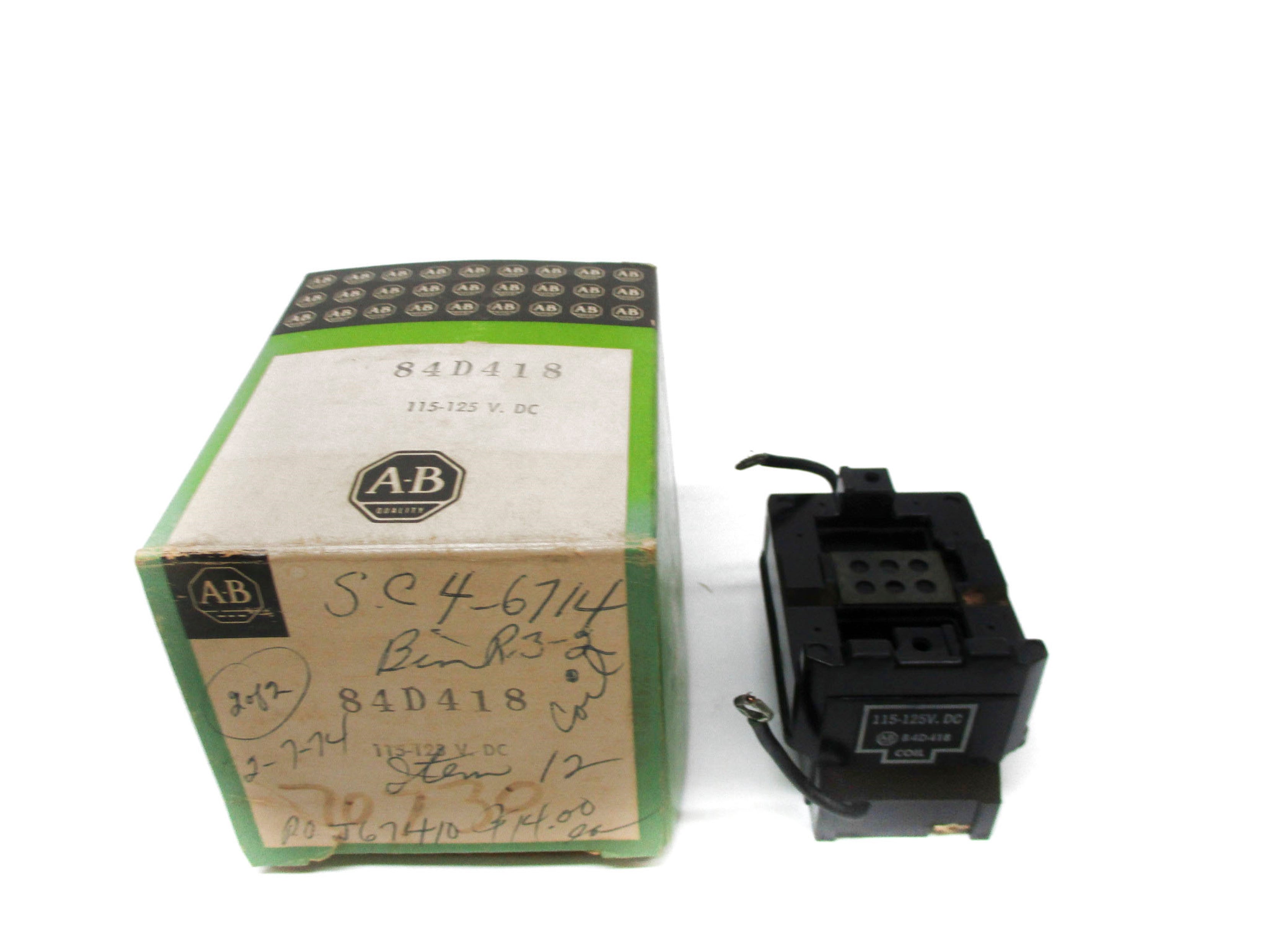 INDUSTRIAL SPARE PART 84D418 115-125VDC (BK/GR) NSMP