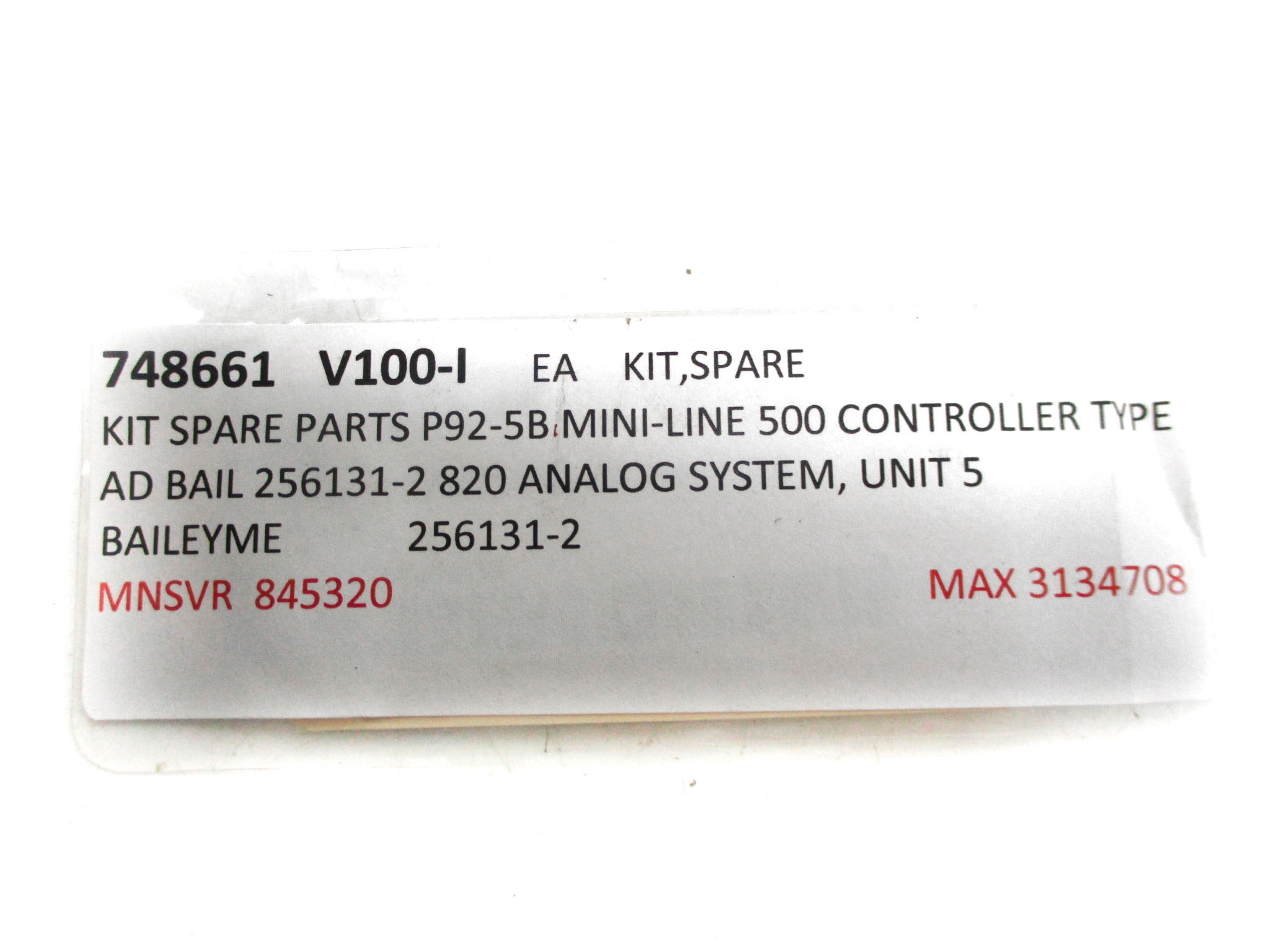 SPARE PART KIT 256131-2 (AS PICTURED) NSNP