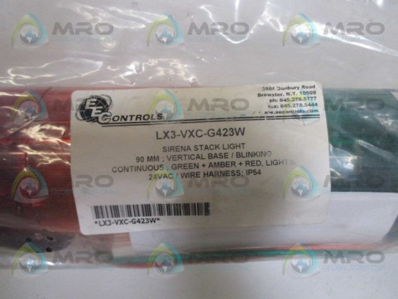 EECONTROLS LX3-VXC-G423W SIRENA STACK LIGHT NSMP